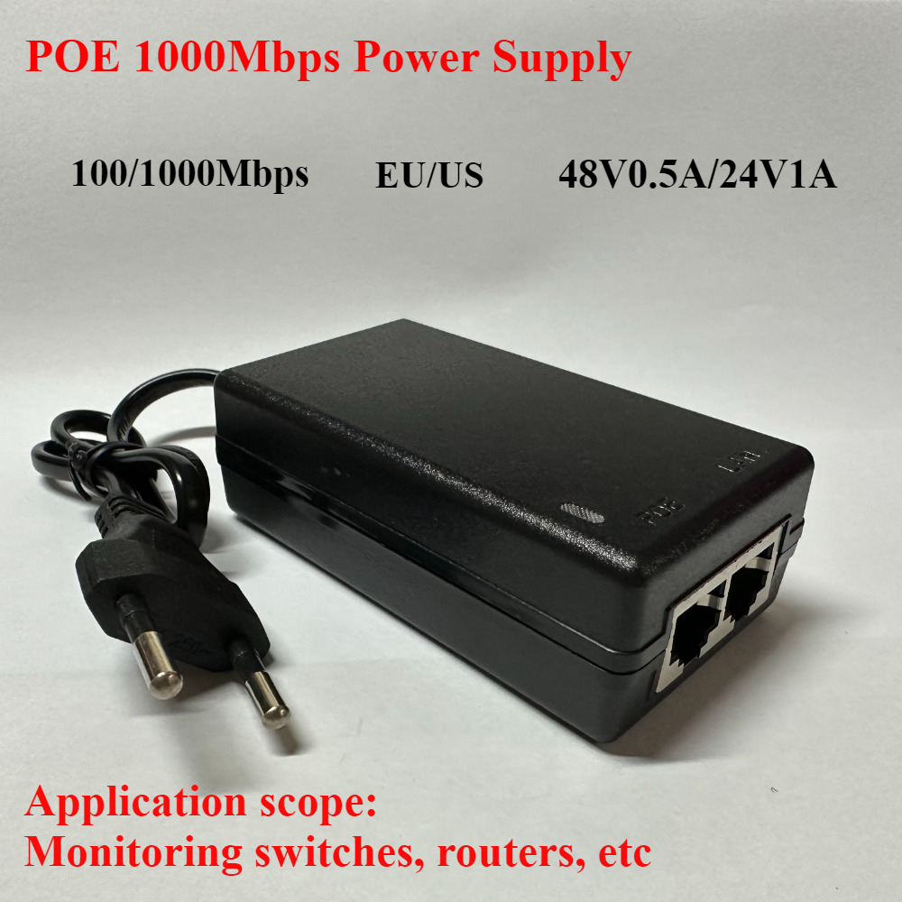 Power Over Ethernet - Adattatore di alimentazione CCTV Ethernet iniettore