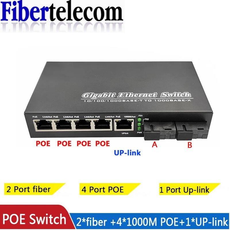 Switch POE 4 POE 2 Fibra 2F5GE - Power Over Ethernet recensione e prezzo