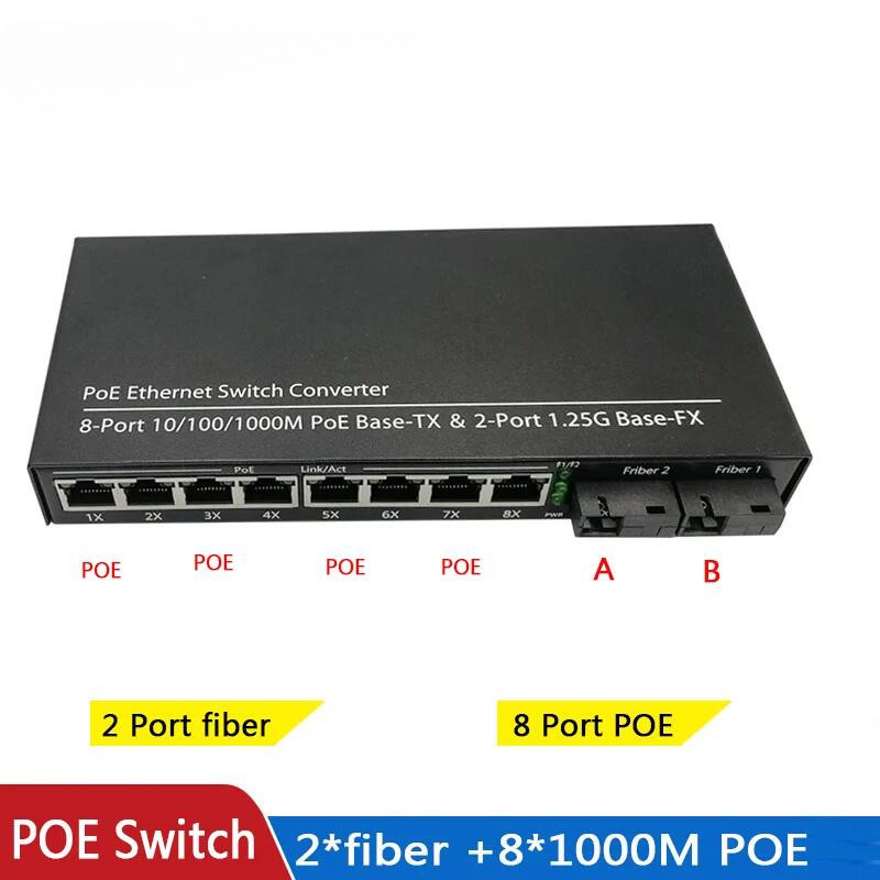 Switch POE 4 POE 2 Fibra 2F5GE - Power Over Ethernet recensione e prezzo