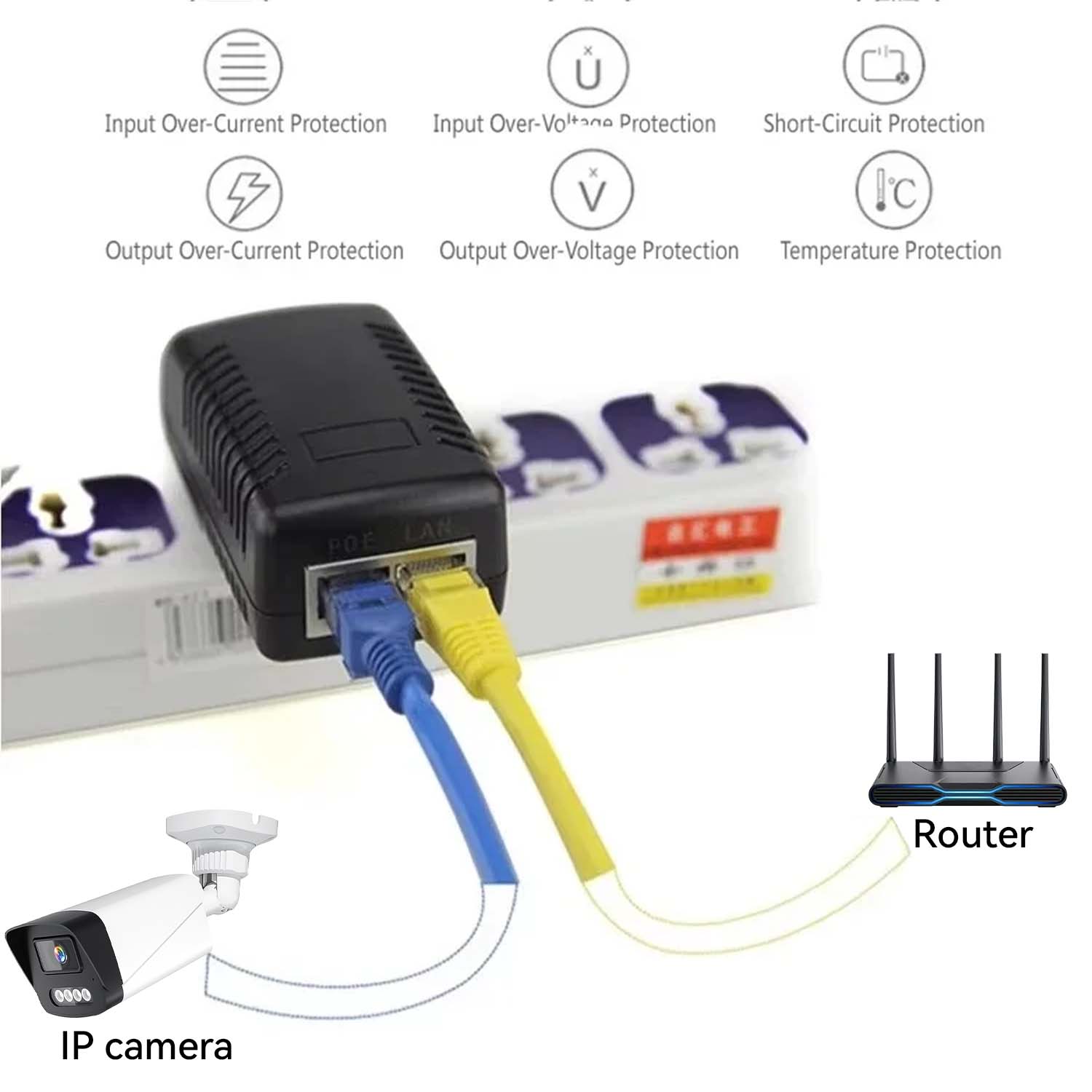 Iniettore POE 48V/12V, adattat - Power Over Ethernet recensione e prezzo